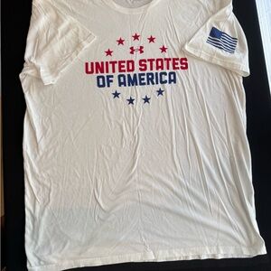 Under Armour White USA Graphic Tee